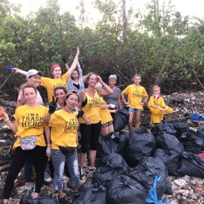Trash Hero Beach Cleanup at Satva Yoga
