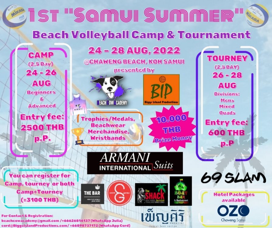 'Samui Summer' Beach Volleyball Camp and Tournament