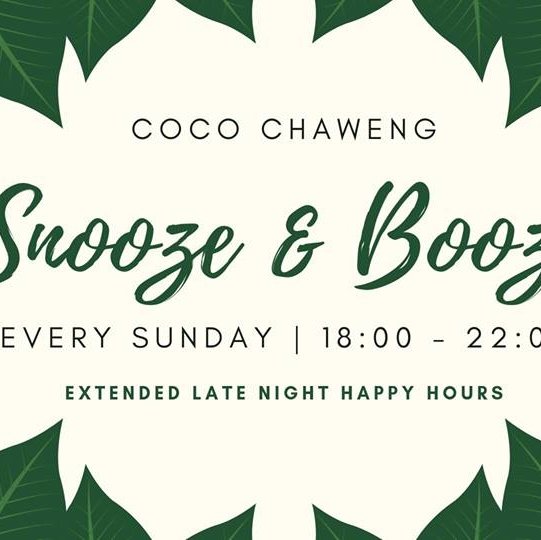Snooze & Booze // Sunday's // COCO Chaweng