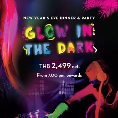 New Year’s Eve dinner Party "Glow in the Dark"