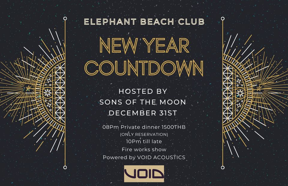 DINNER & NEW YEAR COUNTDOWN hosted by SONS OF THE MOON