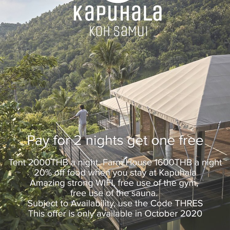 Pay for 2 night get one free.