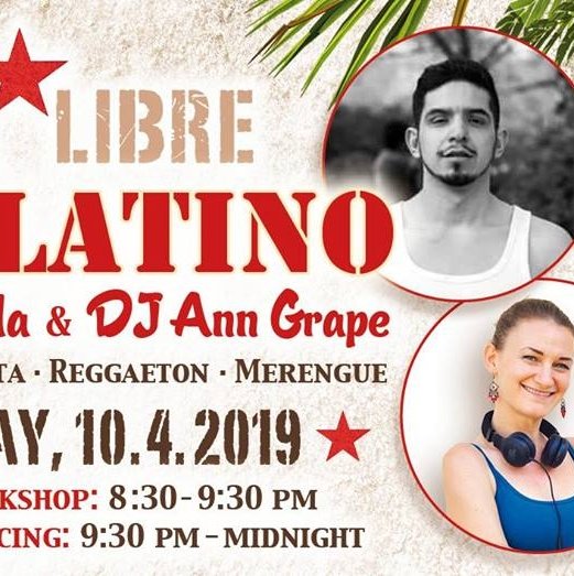 100% Latino Party with Julio Aranda and DJ Ann Grape