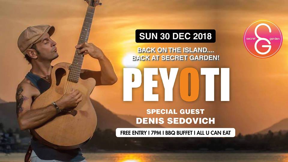 Secret Garden Sunday Sessions presents Peyoti!