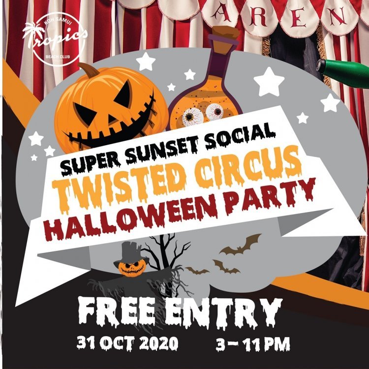 Super Sunset Social – Twisted Circus Halloween Party