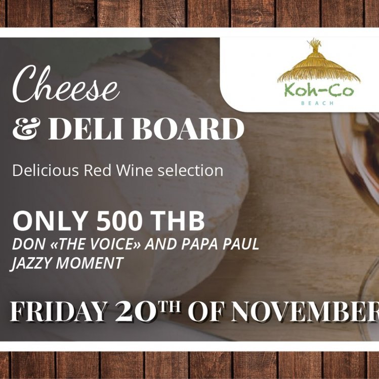 Cheese & Deli Board at Koh-Co Beach !
