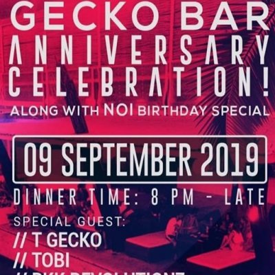GECKO BAR 20TH Anniversary Celebration!
