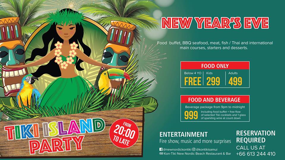 New Year Eve Tiki Island Party