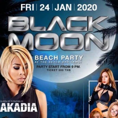 DJ.NAKADIE ,BLACK MOON BEACH PARTY
