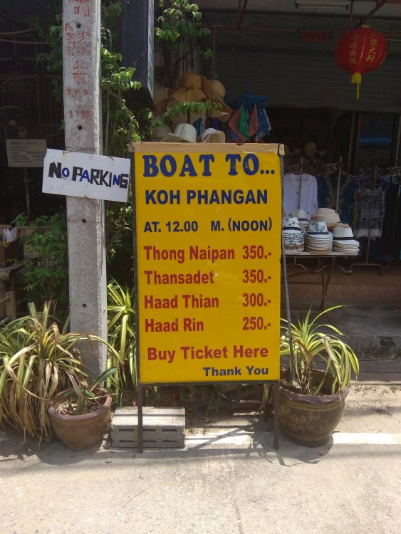 Thong Nai Pan ferry boat